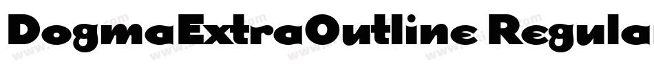 DogmaExtraOutline Regular字体转换